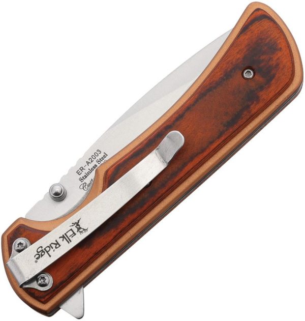 Elk Ridge Linerlock A/O Bronze Aluminum Wood