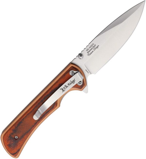 Elk Ridge Linerlock A/O Bronze Aluminum Wood