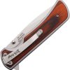 Elk Ridge Linerlock A/O Silver Aluminum Wood