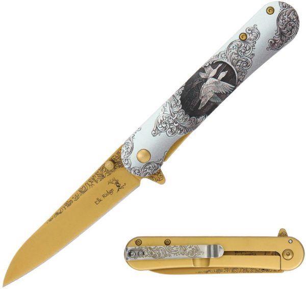 Elk Ridge Wildlife Framelock Assisted - Geese