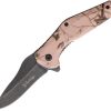 Elk Ridge Camo Linerlock Assisted - Light Pink