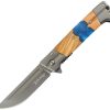 ERA2019BL.jpg Elk Ridge Linerlock Assisted - Blue Resin Inlay