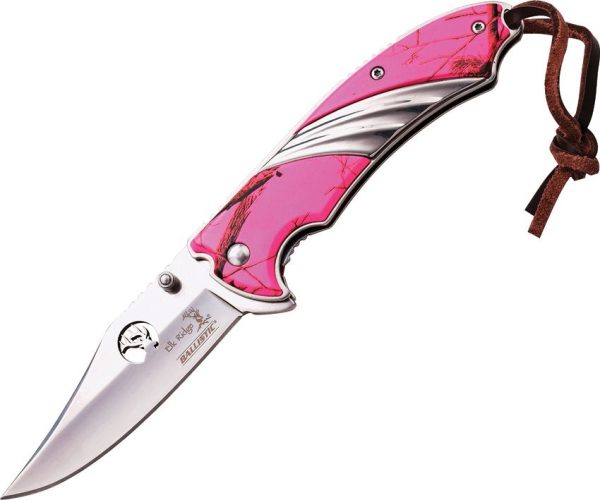 Elk Ridge Linerlock A/O Carbon Fiber - Pink Camo