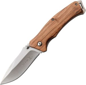 Elk Ridge Linerlock Zebrawood - Drop Point Folder