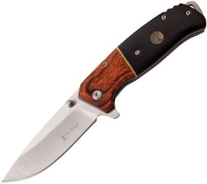 ERA950BK.jpg Elk Ridge Linerlock A/O Drop Point - Black Pakkawood
