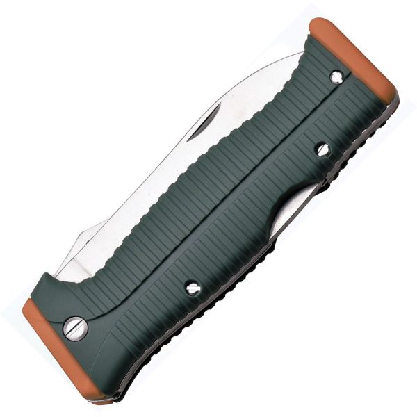 Elk Ridge Lockback Folding Knife - Orange/Green ABS Handle