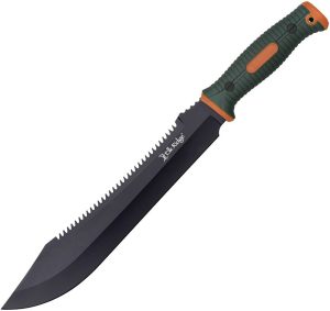 ERFIX001OGN.jpg Elk Ridge Small Machete - 10 inch Sawback Blade