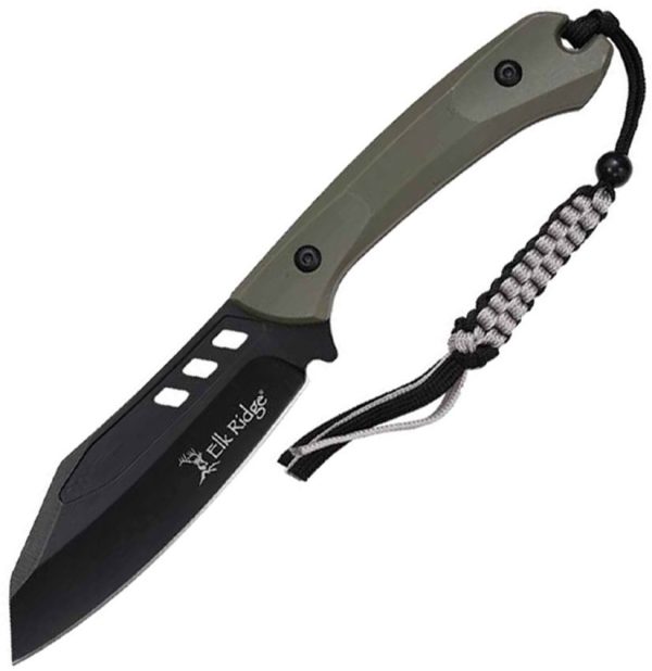 Elk Ridge Fixed Blade Green Nylon 3Cr13MoV
