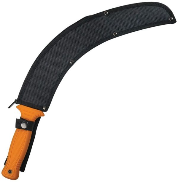 Elk Ridge Machete Orange Nylon 10.63in Curved