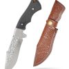 Elk Ridge Fixed Blade Clip Point Black Wood