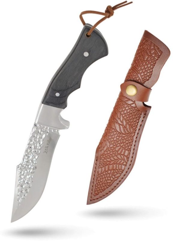 Elk Ridge Fixed Blade Clip Point Black Wood