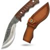 ERFIX126_add_01.jpg Elk Ridge Kukri Fixed Blade Brown Wood 4.75in
