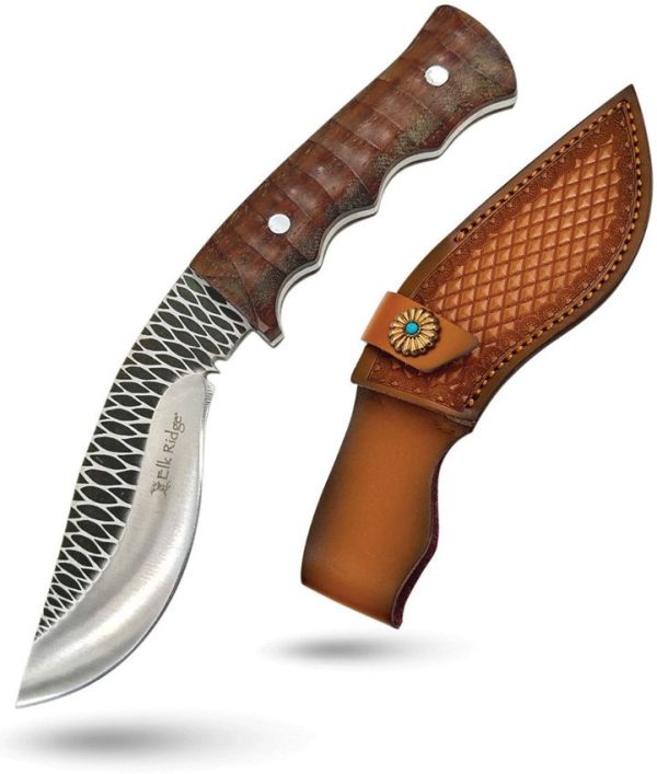 ERFIX126_add_01.jpg Elk Ridge Kukri Fixed Blade Brown Wood 4.75in