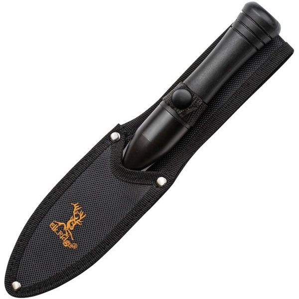 Elk Ridge Spear Point Fixed Blade 4.5in Black Double Edge