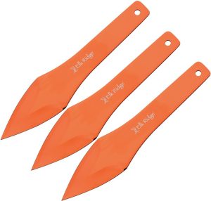 Elk Ridge Trek Throwing Knife Set - 3 Piece Orange Coated