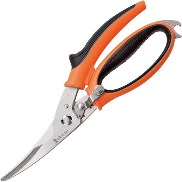 Elk Ridge Trek Spring Loaded Shears - Multi-Tool Orange