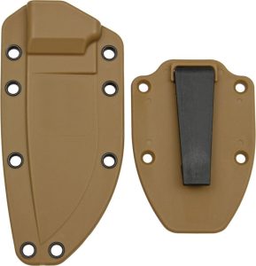 ES40CBC.jpg ESEE Model 3 Sheath Coyote Brown Zytel Fixed Blade Boot Clip