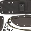 ESEE Model 4 Stainless Serrated Fixed Blade Knife 440C Black