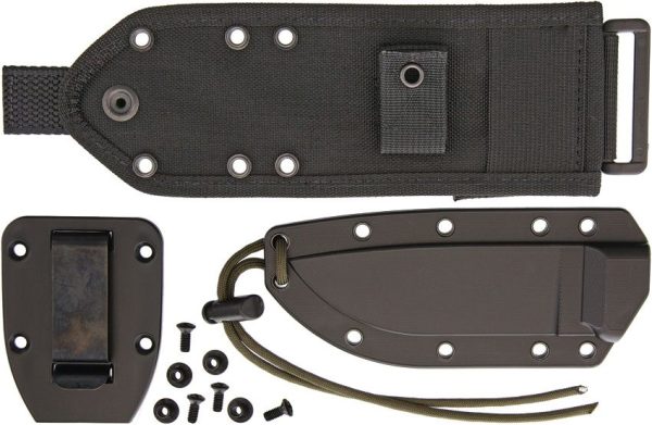 ESEE Model 4 Stainless Serrated Fixed Blade Knife 440C Black