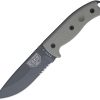 ESEE Model 5 Serrated 5.25" 1095HC Fixed Blade Tactical Knife