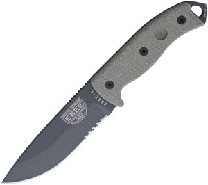 ESEE Model 5 Serrated 5.25" 1095HC Fixed Blade Tactical Knife