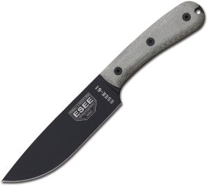 ESEE Model 6 Traditional Fixed Blade Knife 6" 1095HC Black