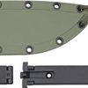 ESEE Model 6 Part Serrated Fixed Blade 1095HC Steel OD Green