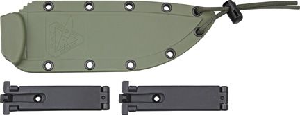 ESEE Model 6 Part Serrated Fixed Blade 1095HC Steel OD Green