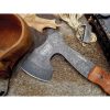 ESEE Gibson Axe 1095HC Steel Fixed Blade Brown Micarta