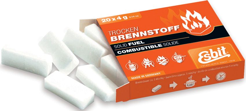 ESB01020.jpg Esbit Solid Fuel Tablets 20-Pack for Folding Stoves