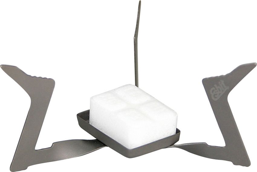 ESB87028.jpg Esbit Foldable Solid Fuel Stove Titanium with Mesh Bag