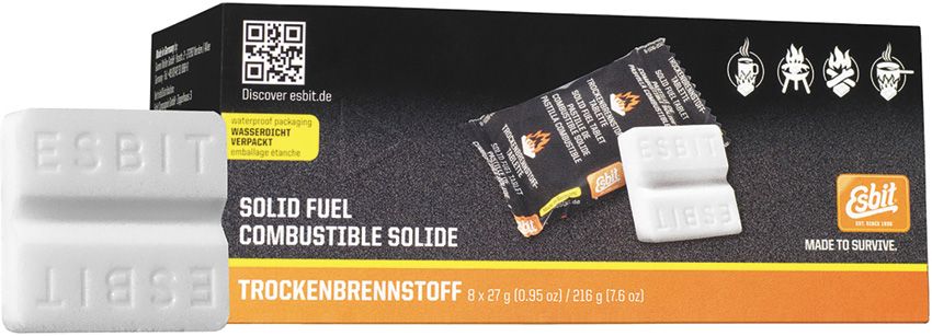 Esbit Solid Fuel Cubes 8pk - Waterproof | Atlas Knife Co
