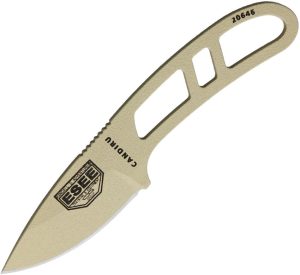 ESEE Candiru Series Tan Fixed Blade 2" 1095HC Steel Knife