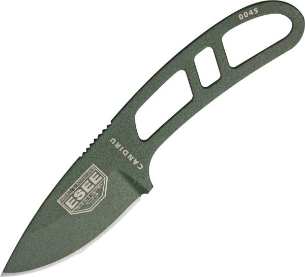 ESEE Candiru OD Green Fixed Blade Knife 2" 1095HC Steel