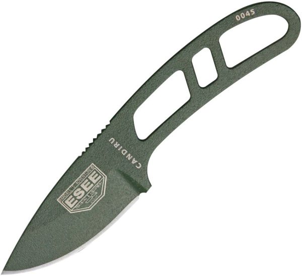 ESEE Candiru Kit OD Green Fixed Blade Knife 1095HC Steel