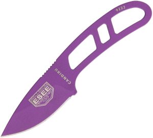 ESEE Candiru Purple Drop Point Folding Knife