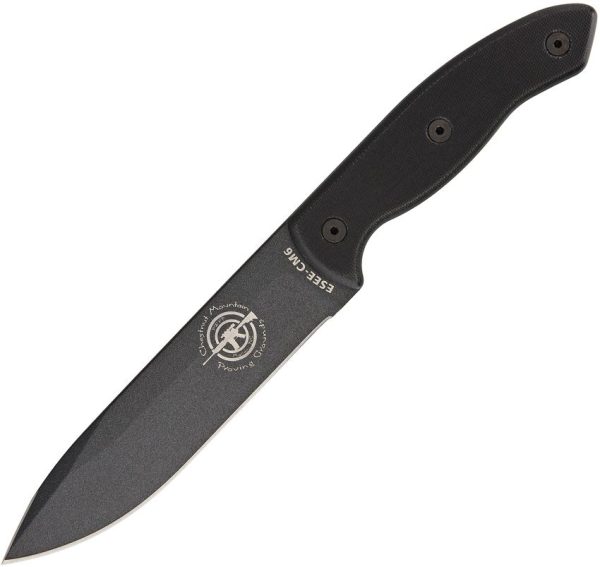 ESEE CM6 Combat Tactical Fixed Blade 5.75" 1095HC Black Kydex