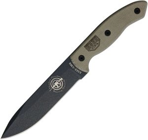 ESEE CM6 Combat Tactical Fixed Blade 1095HC Steel Green Micarta
