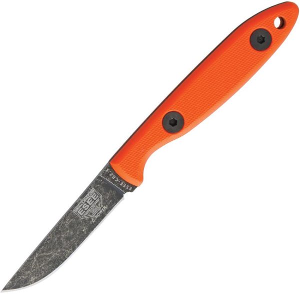 ESEE Camp Lore Fixed Blade Orange 2.5" 1095HC Steel