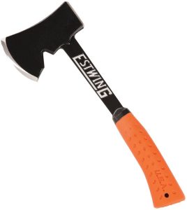 Estwing Camper's Axe Orange 14" Fixed Blade American Steel