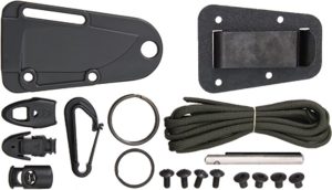 ESEE Izula Dark Earth Fixed Blade Knife Kit 1095HC Steel