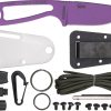 ESEE Izula Purple Fixed Blade Knife 2.63" 1095HC Steel Kit