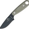 ESEE Izula II Black Fixed Blade Knife 1095HC Steel Kit