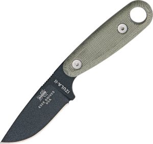 ESEE Izula II Black Fixed Blade Knife 1095HC Steel Kit