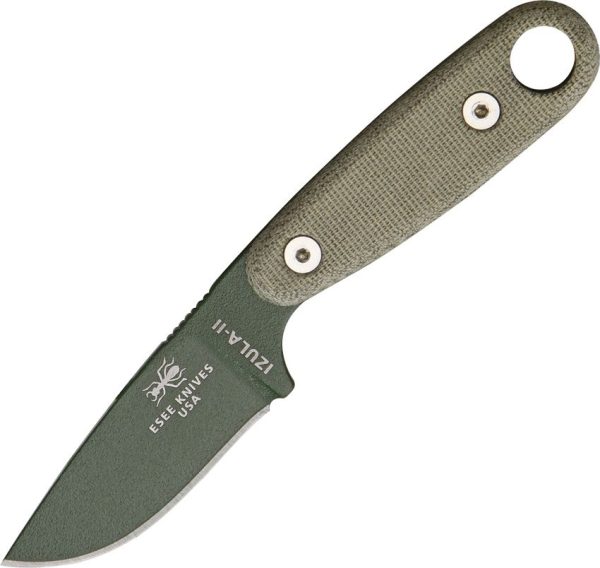 ESEE Izula II OD Green Knife + Survival Kit