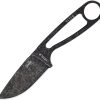ESEE Izula Black Oxide Fixed Blade Knife 1095HC Steel USA