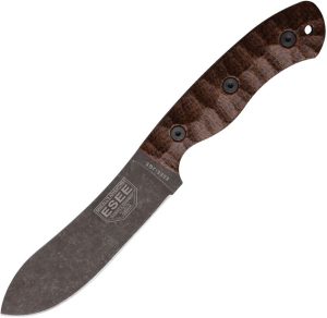 ESEE JG5 Fixed Blade Knife 1095HC Steel Brown Micarta