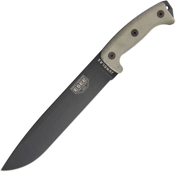 ESEE Junglas Tactical Fixed Blade - Gunsmoke Gray 1095HC