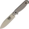 ESEE Laser Strike Fixed Blade 1095HC Desert Tan Survival Knife