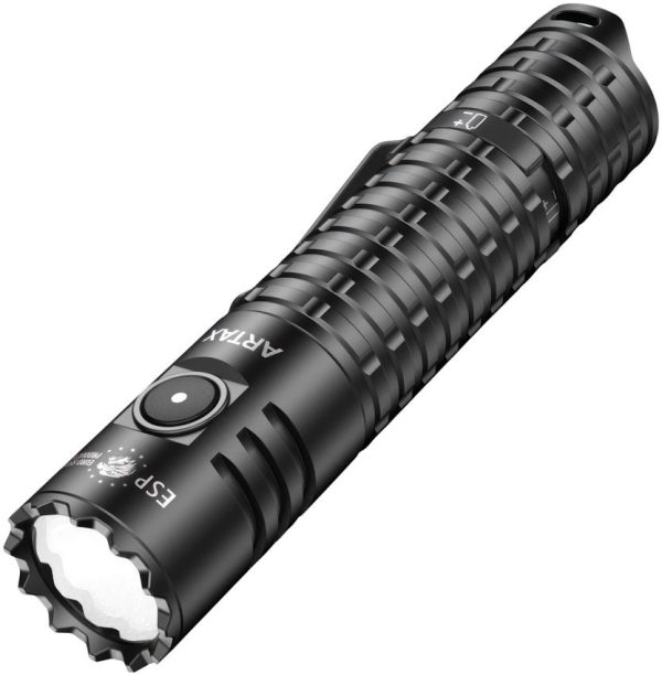 Euro Security Products Tactical Flashlight Black Rechargeable